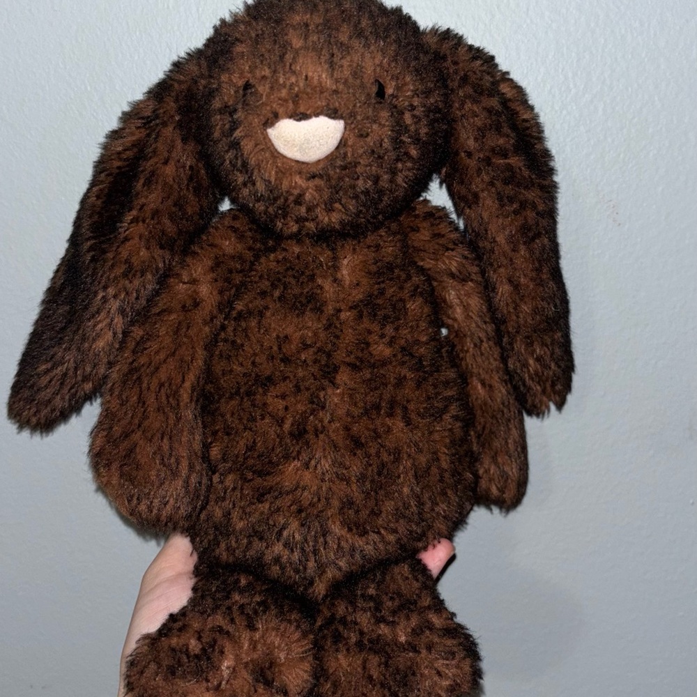 SOLD HTF RETIRED Jellycat Bashful Walnut Bunny - medium 12” authentic Jellycat